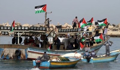 قافلة بحرية فلسطينية لكسر الحصار عن غزة