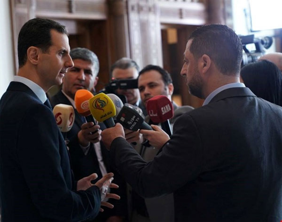 الأسد: اتهامات الغرب باستخدام الأسلحة الكيميائية في سوريا ذريعة لمهاجمة الجيش السوري