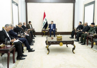 أمين المجلس الأعلى للأمن القومي الإيراني يلتقي رئيس الوزراء العراقي والأعرجي