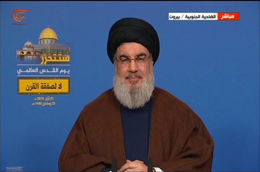 نصر الله: من واجبنا مواجهة صفقة القرن وأي حرب على إيران ستشعل المنطقة بأكملها