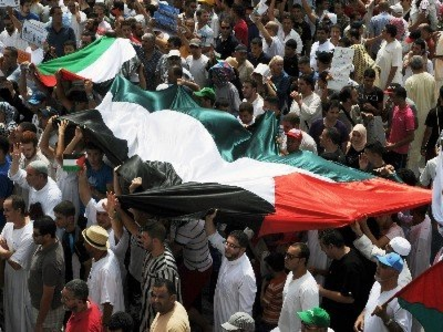 مسيرة تضامنية مع ضحايا المجزرة بقطاع غزة في المغرب