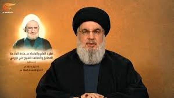 السيد نصر الله: مستقبل جبهة المقاومة مشرق ومنتصر.. و&quot;طوفان الأقصى&quot; معركة وجود ومصير