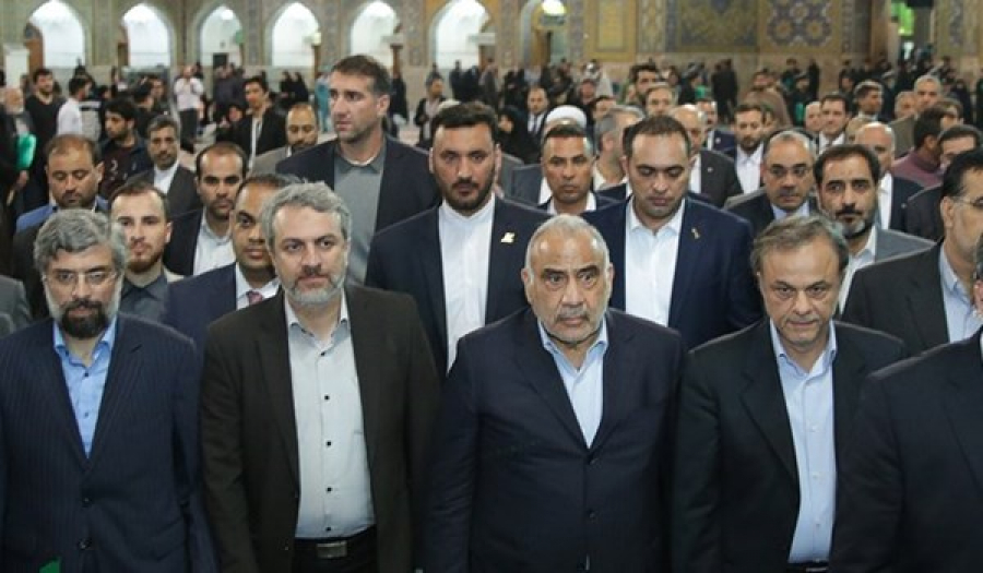 رئيس الوزراء العراقي يزور مرقد الامام الرضا (ع)