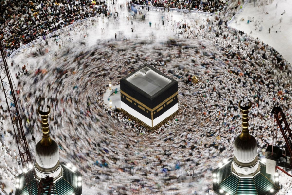 Where is the Mataf during the crowded time?