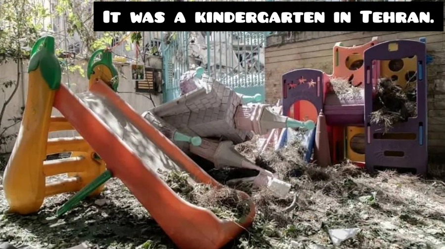Child-murderers: Israeli bombing of Tehran kindergarten textbook case of savagery