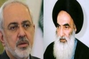 Iran foreign minister meets Grand Ayatollah Ali al-Sistani.