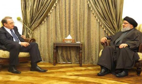 دیدار نماینده ویژه پوتین با سید حسن نصرالله