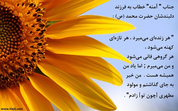 "آمنه" مادر مکرمه خاتم الانبیاء حضرت محمد (ص)