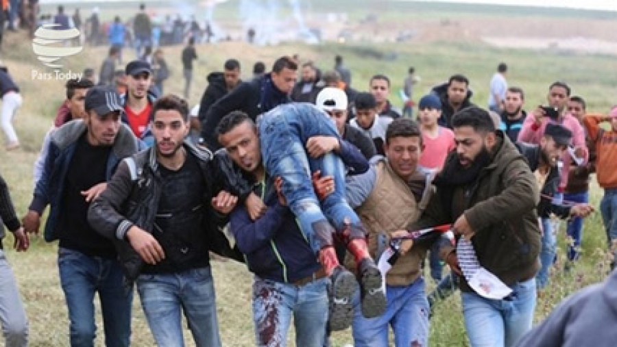 زخمی شدن بیش از دویست فلسطینی به ضرب گلوله های نظامیان اسرائیلی