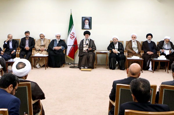 دیدار رهبر معظم انقلاب اسلامی با رئیس و مسئولان قوه قضائیه