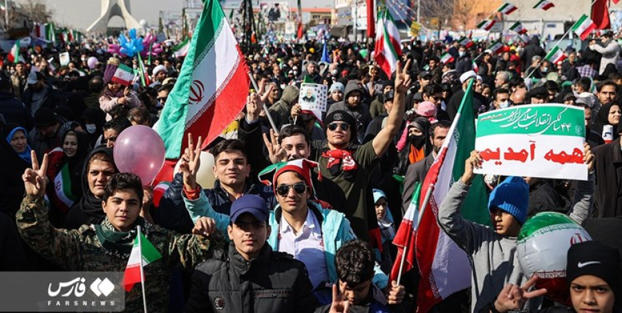 حضور بیش از 20 میلیون ایرانی در راهپیمایی 22 بهمن 1401/ افزایش 30 درصدی حضور مردم نسبت به سال 98