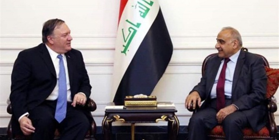 تأکید نخست‌وزیر عراق بر ادامه روابط دوستانه با ایران در دیدار با «پامپئو»