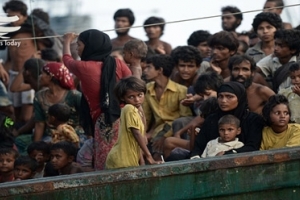 انتقال آوارگان مسلمان میانماری به جزیره ای در بنگلادش