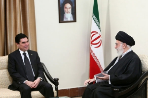 دیدار رهبر معظم انقلاب اسلامی با رئیس جمهوری ترکمنستان