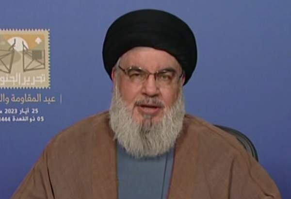 سیدحسن نصرالله: نبرد با دشمن تا آزادی تمام خاک لبنان ادامه دارد/ تشکر از ایران و سوریه برای حمایت از مقاومت
