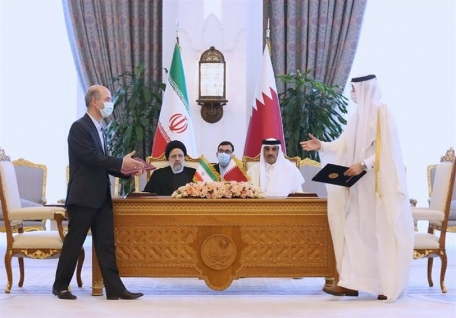 ۱۴ سند همکاری میان ایران و قطر به امضا رسید / تفاهم دو کشور برای اتصال شبکه برق