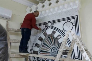 ابتکار هنرمند مسیحی با خوشنویسی قرآن در مساجد مصر