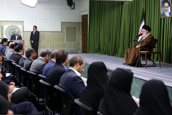 دیدار رهبر معظم انقلاب اسلامی با رئیس و نمایندگان مجلس شورای اسلامی