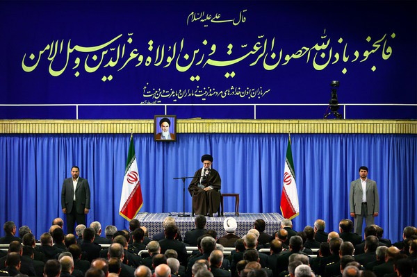 دیدار فرماندهان نیروی انتظامی جمهوری اسلامی با رهبر انقلاب