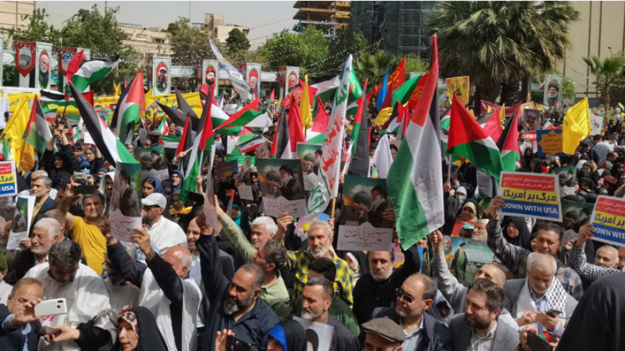 Des manifestants se rassemblent à Téhéran pour condamner l’intensification de la guerre génocidaire à Gaza