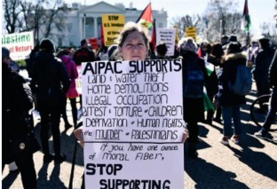 Manifestations contre la conférence de l&#039;AIPAC à Washington