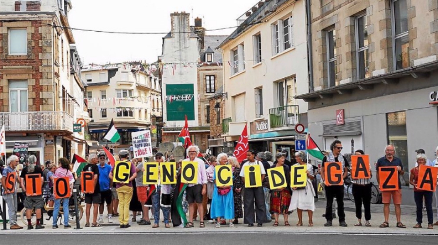Les manifestants pro-Palestine dénoncent l&#039;inaction du gouvernement français face au génocide à Gaza