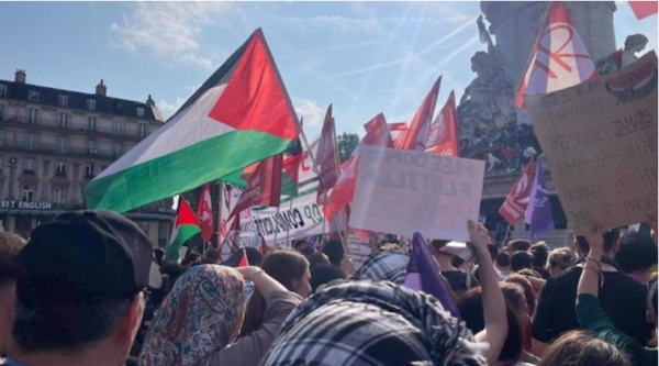 France : rassemblement contre la répression du soutien à la Palestine à Bordeaux
