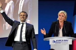 Présidentielle en France : Marcon et Le Pen au second tour