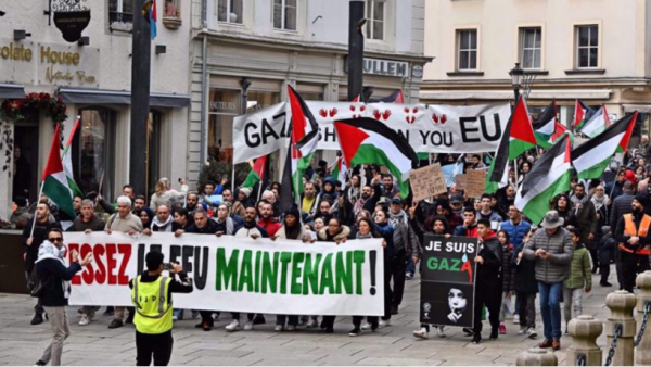 Des militants ont manifesté à Luxembourg pour demander à l&#039;UE de suspendre ses accords avec Israël