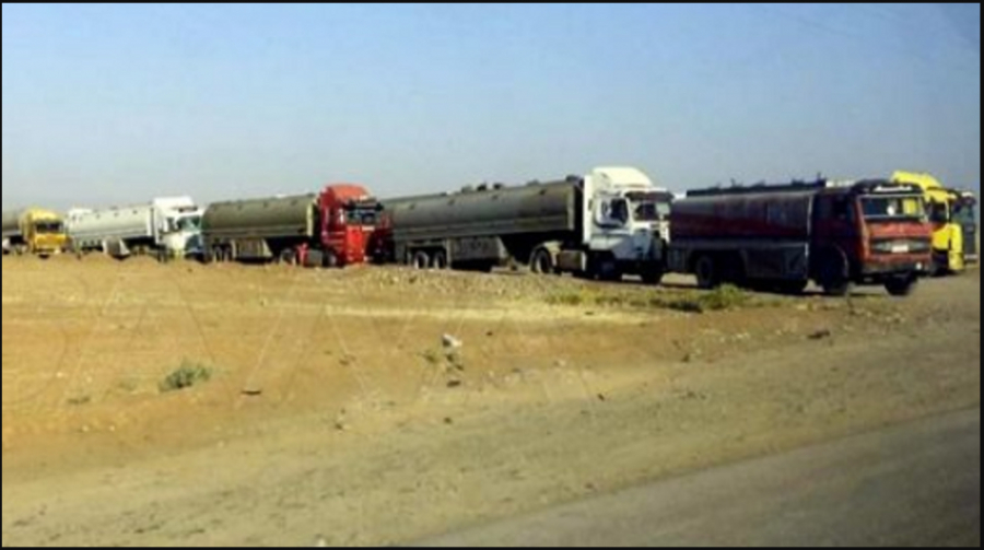 55 camions-citernes bourrés de pétrole détourné sur fond de missiles US tirés contre les Syriens