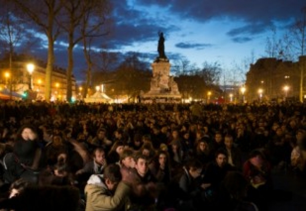 Manifestation contre le code de travail à Paris