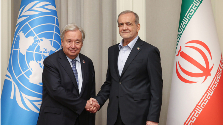 Pezeshkian salue la condamnation de la guerre contre l’Iran par le secrétaire général de l’ONU