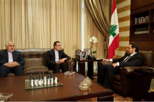 Saad Hariri rencontre Hossein Jaberi Ansari à Beyrouth