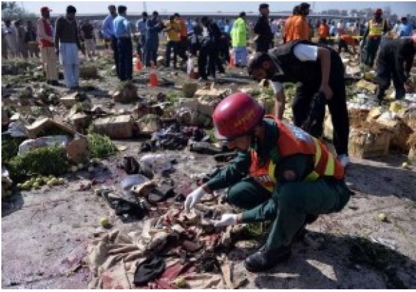 20 morts dans un attentat sur un marché pakistanais