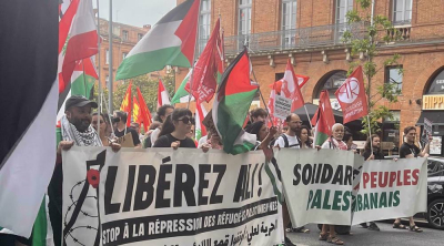À Paris, les manifestants dénoncent la détention d’un réfugié palestinien « à la demande d’Israël »