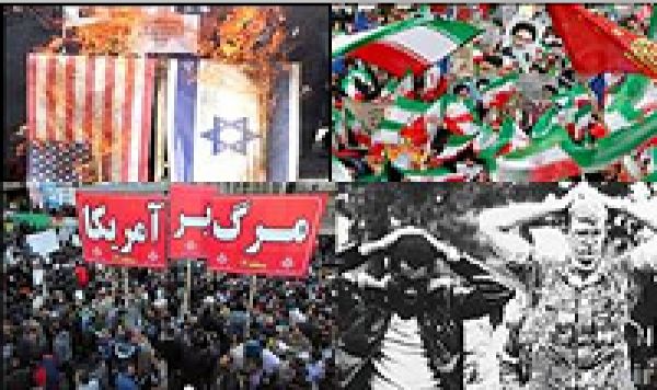 Peuple iranien marche contre l&#039;hégémonisme américain