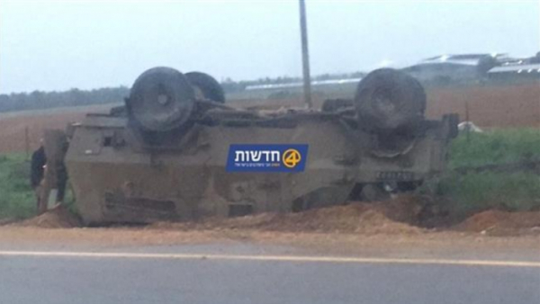 Gaza: renversement suspect d’une jeep israélienne