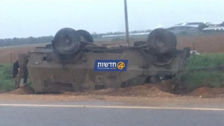 Gaza: renversement suspect d’une jeep israélienne