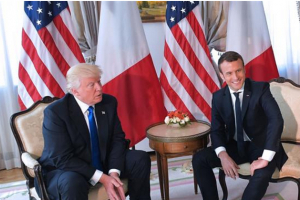 Donald Trump a reçu Emmanuelle Macron à l’ambassade US en Belgique