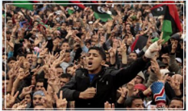 Manifestation dans le parlement libyen