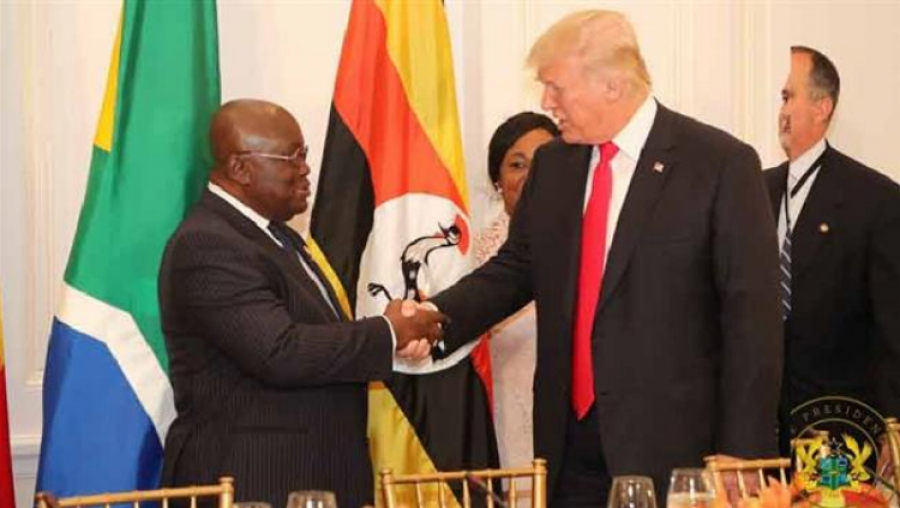 Le président ghanéen remet en place Donald Trump