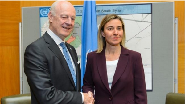 Entretien Mogherini/De Mistura sur la Syrie