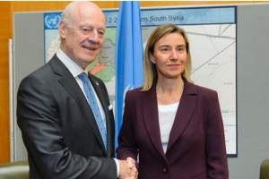 Entretien Mogherini/De Mistura sur la Syrie