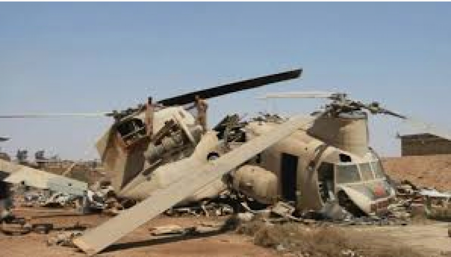 Un hélicoptère militaire américain détruit en Afghanistan