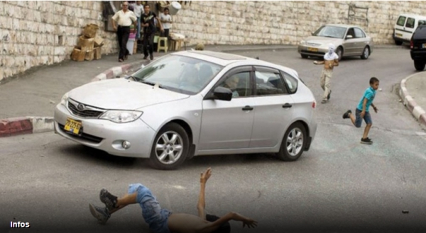 Blessure d&#039;un jeune palestinien heurté par la voiture d&#039;un colon