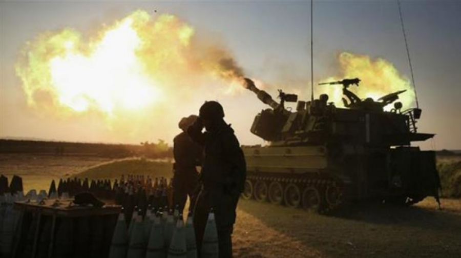La bande de Gaza sous le feu de l’artillerie israélienne
