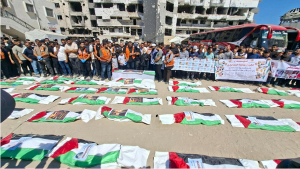 Gaza rend hommage à 50 victimes inconnues du génocide