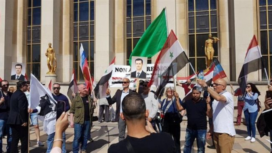 Paris: rassemblement en soutien à la Syrie et à Assad