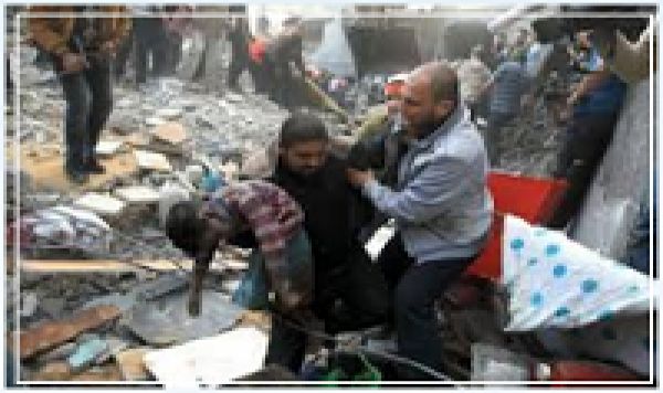 L&#039;armée sioniste bombardent jour et nuit Gaza