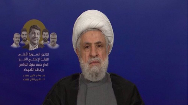 « Nous ne permettrons pas qu&#039;un seul pouce du Liban nous soit pris » (Naïm Qassem)